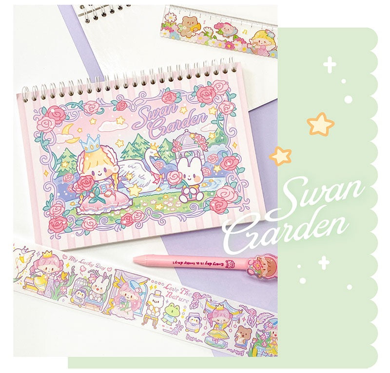 Molinta 「Fairy Tales」series washitape and sticker holder book and A6 notebook