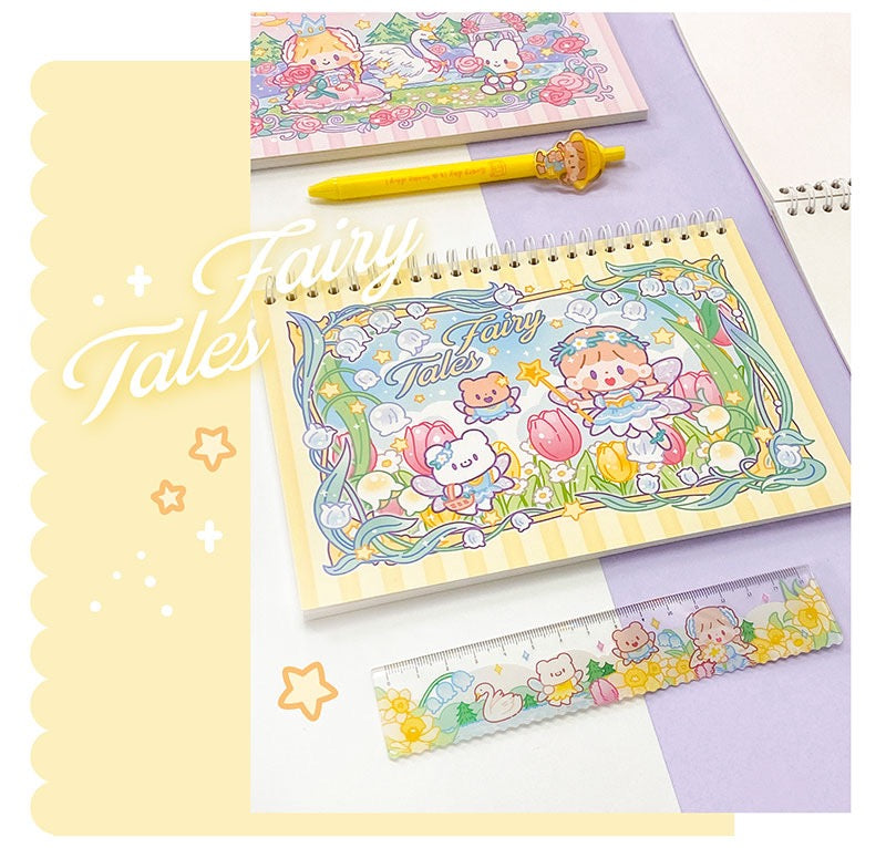 Molinta 「Fairy Tales」series washitape and sticker holder book and A6 notebook