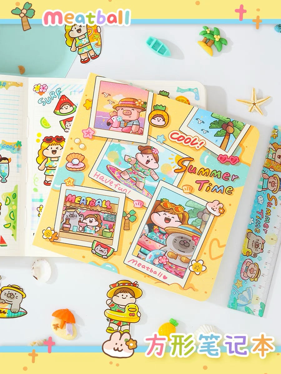 Meatball 2023 summer square notebook