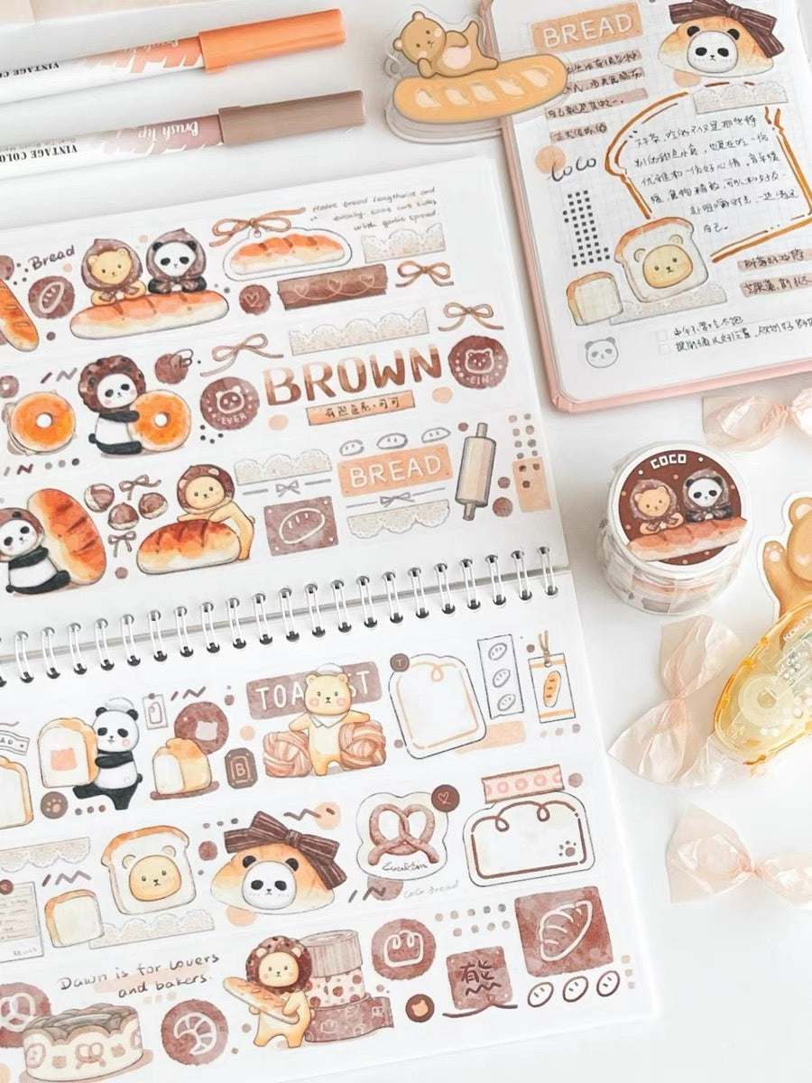 Ever&Ein colorful series washitape (pink、brown)