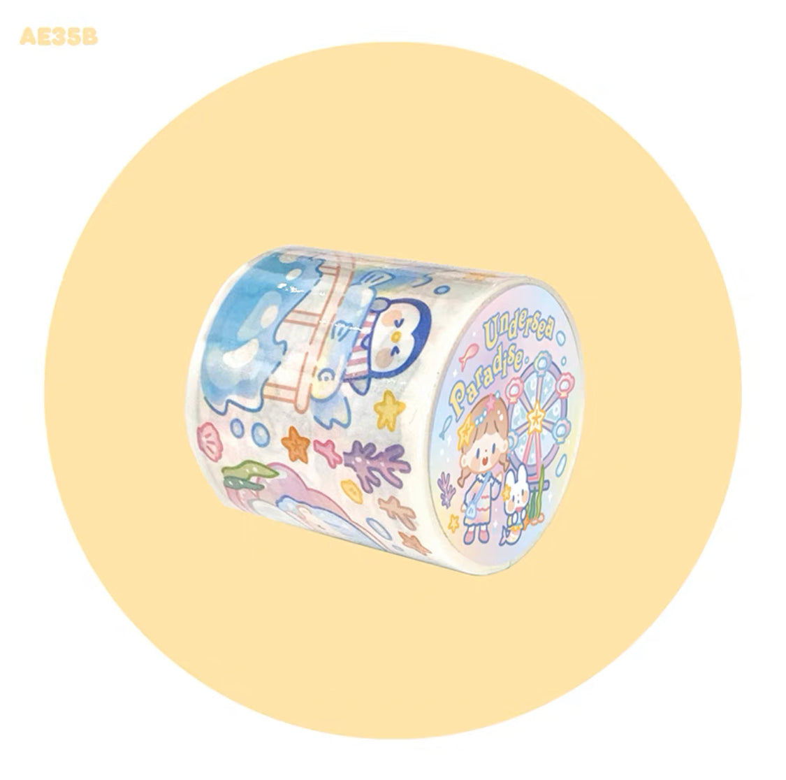 Molinta summer「Undersea Paradise」series washitape  sticker and journal paper pack