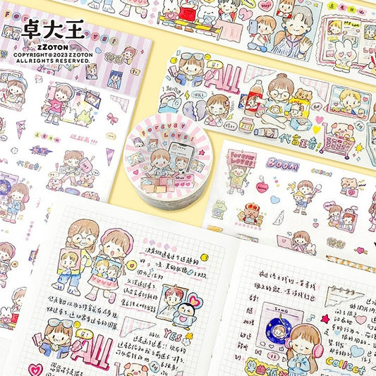 Molinta Chasing stars daily 「forever love」 washitape and sticker pack