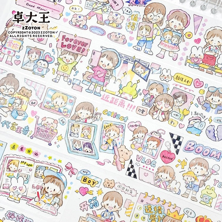 Molinta Chasing stars daily 「forever love」 washitape and sticker pack