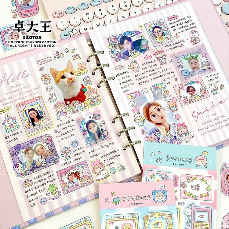 Molinta「Shining Girl」Photo frame series shining pet tape and sticker set