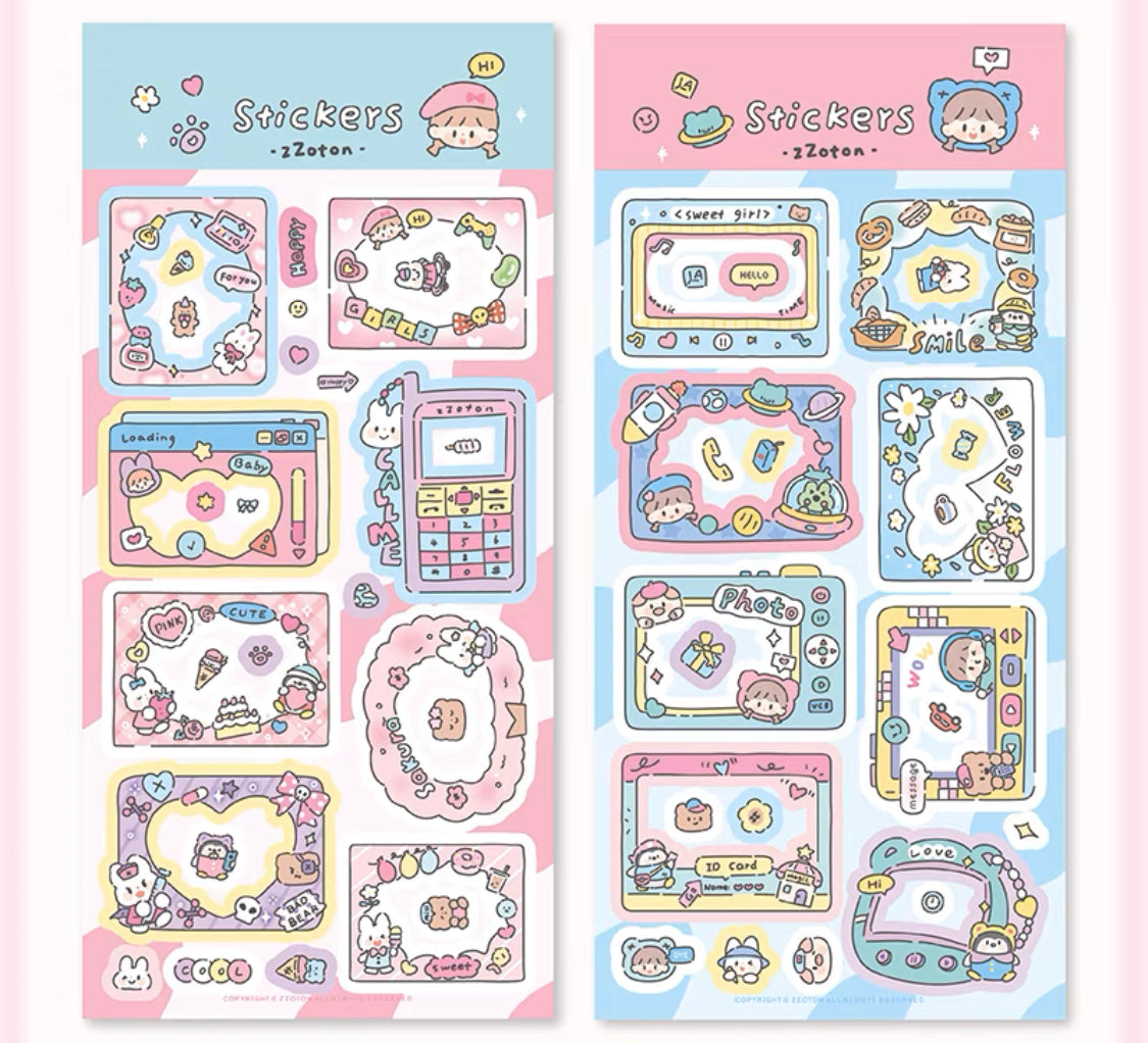 Molinta「Shining Girl」Photo frame series shining pet tape and sticker set