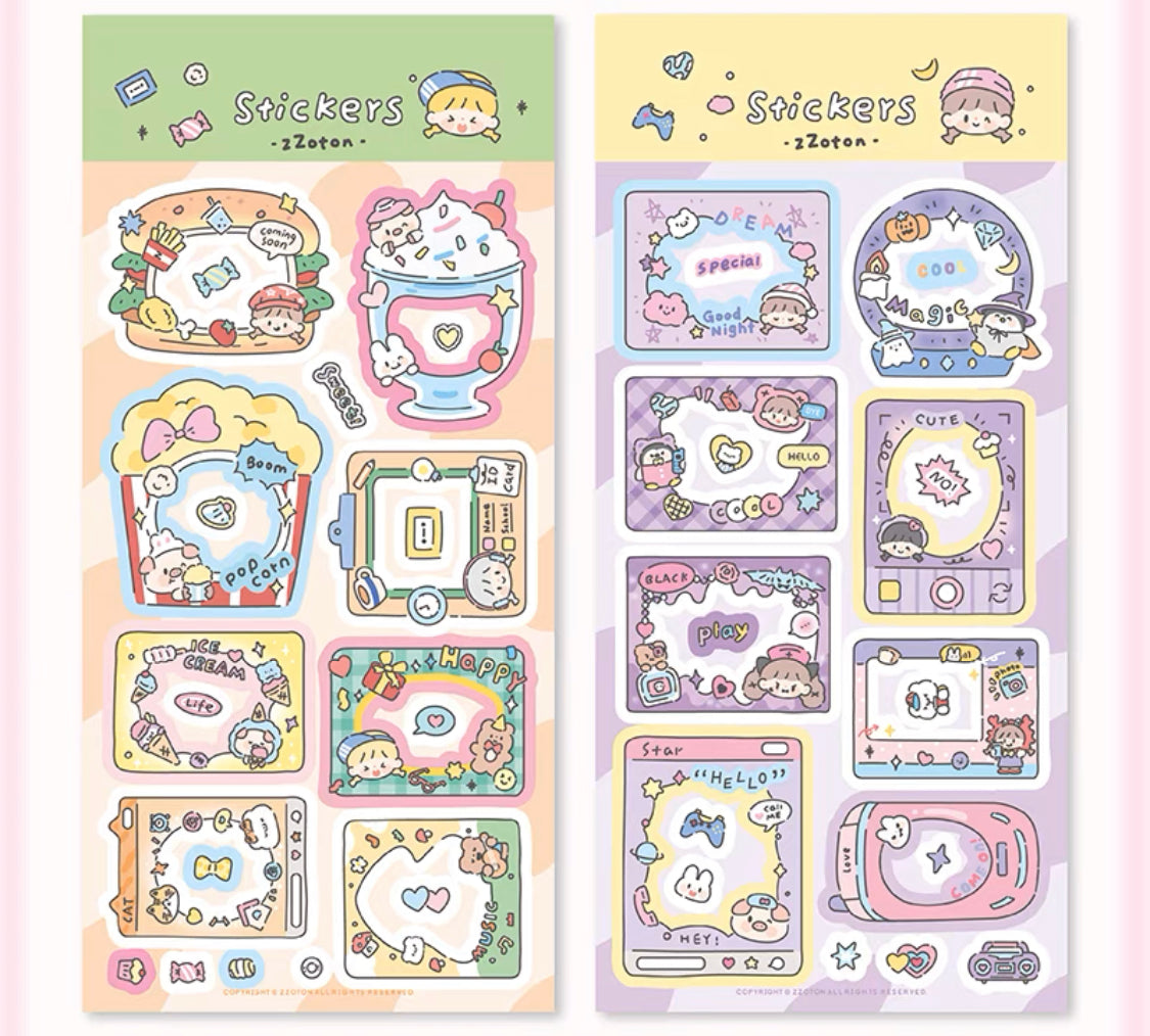 Molinta「Shining Girl」Photo frame series shining pet tape and sticker set