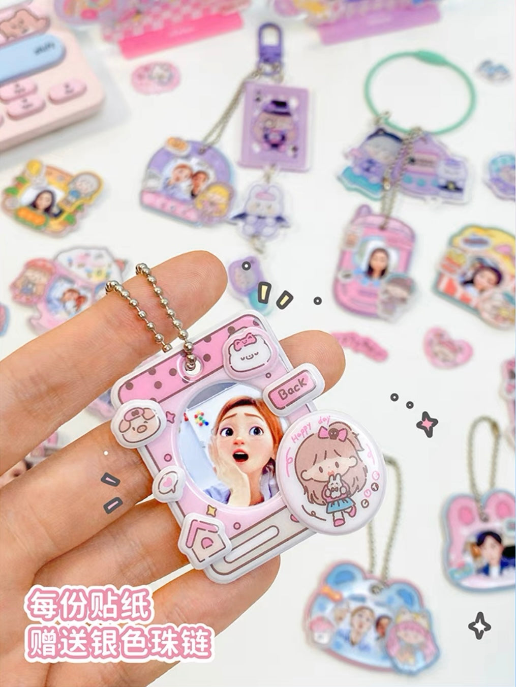 Molinta「Shining Girl」Photo frame series 3D sticker set
