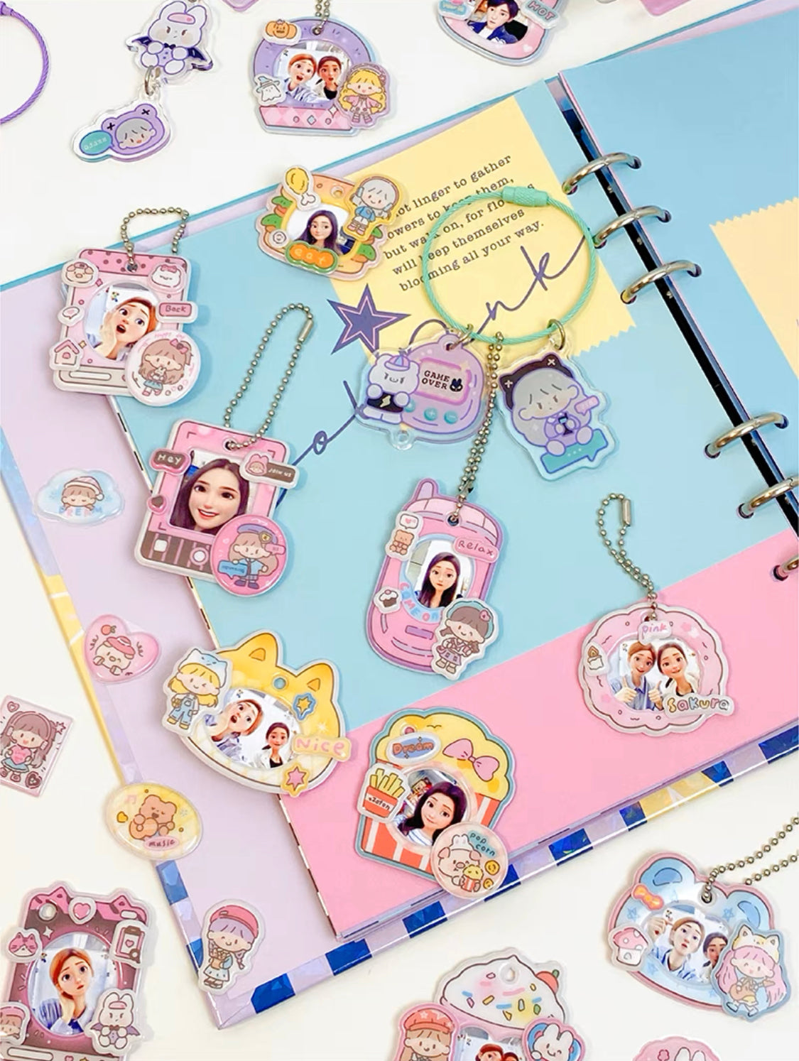 Molinta「Shining Girl」Photo frame series 3D sticker set