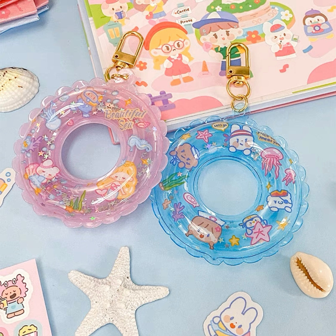 Molinta summer「Undersea Paradise」series Swimming laps chaining