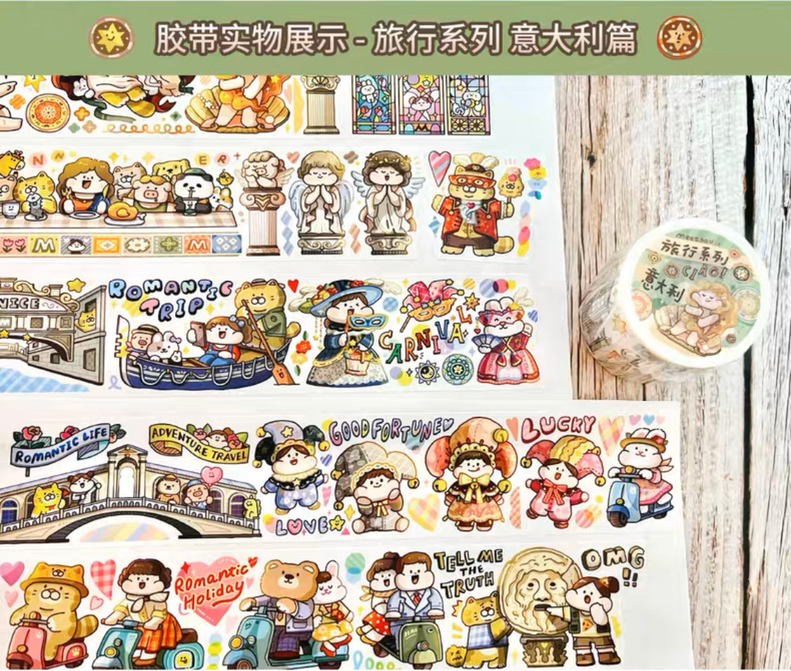 Meatball 「Travel」series 3 Italy washitape