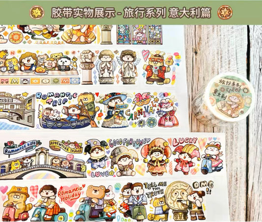 Meatball 「Travel」series 3 Italy washitape