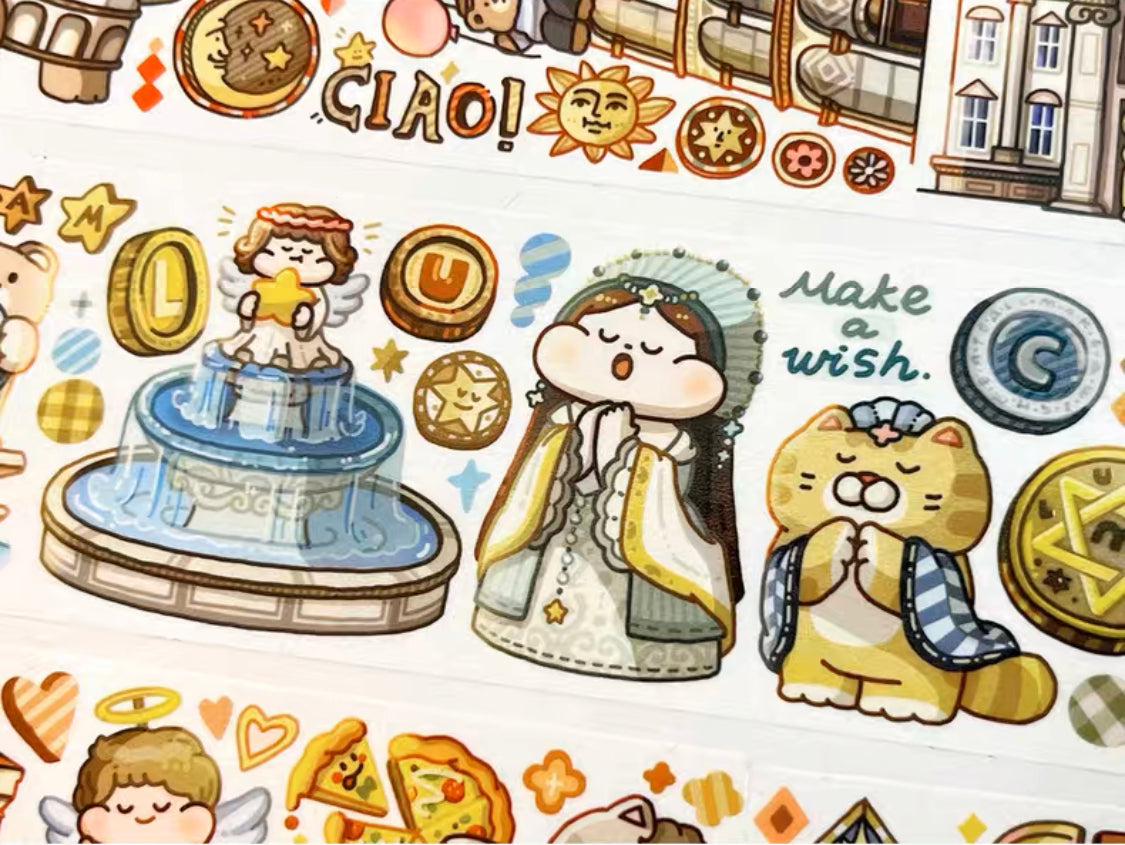 Meatball 「Travel」series 3 Italy washitape