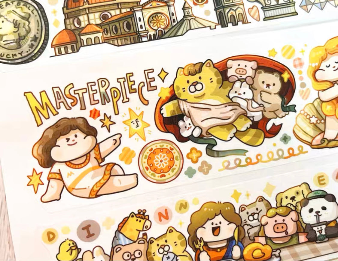 Meatball 「Travel」series 3 Italy washitape