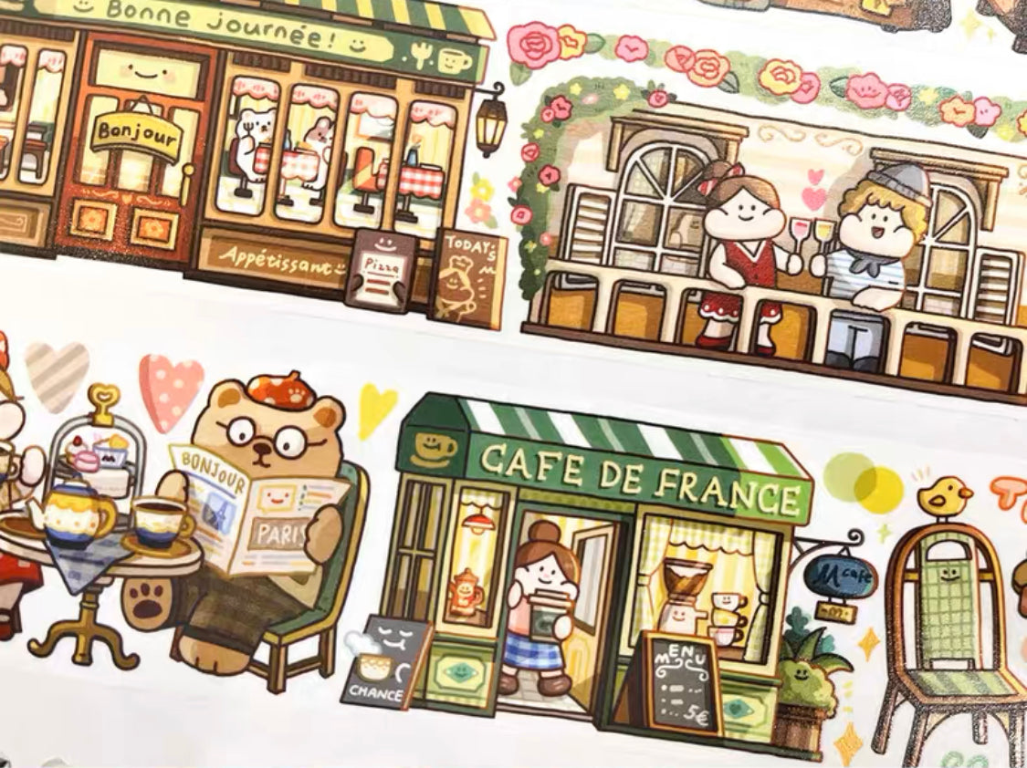 Meatball 「Travel」series 4 France washitape