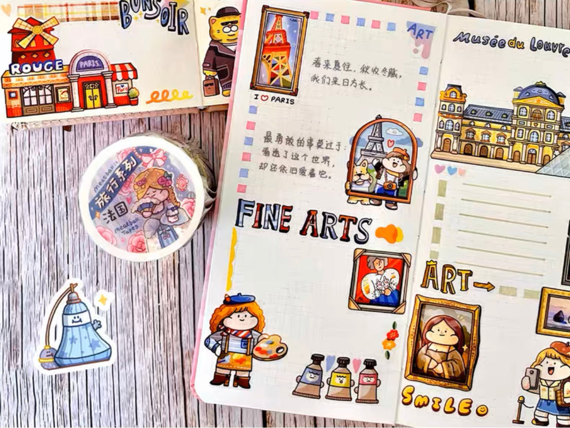 Meatball 「Travel」series 4 France washitape