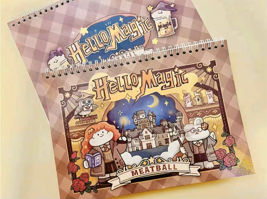 Meatball 「Travel」series 1 United Kingdom washitape and sticker holder book