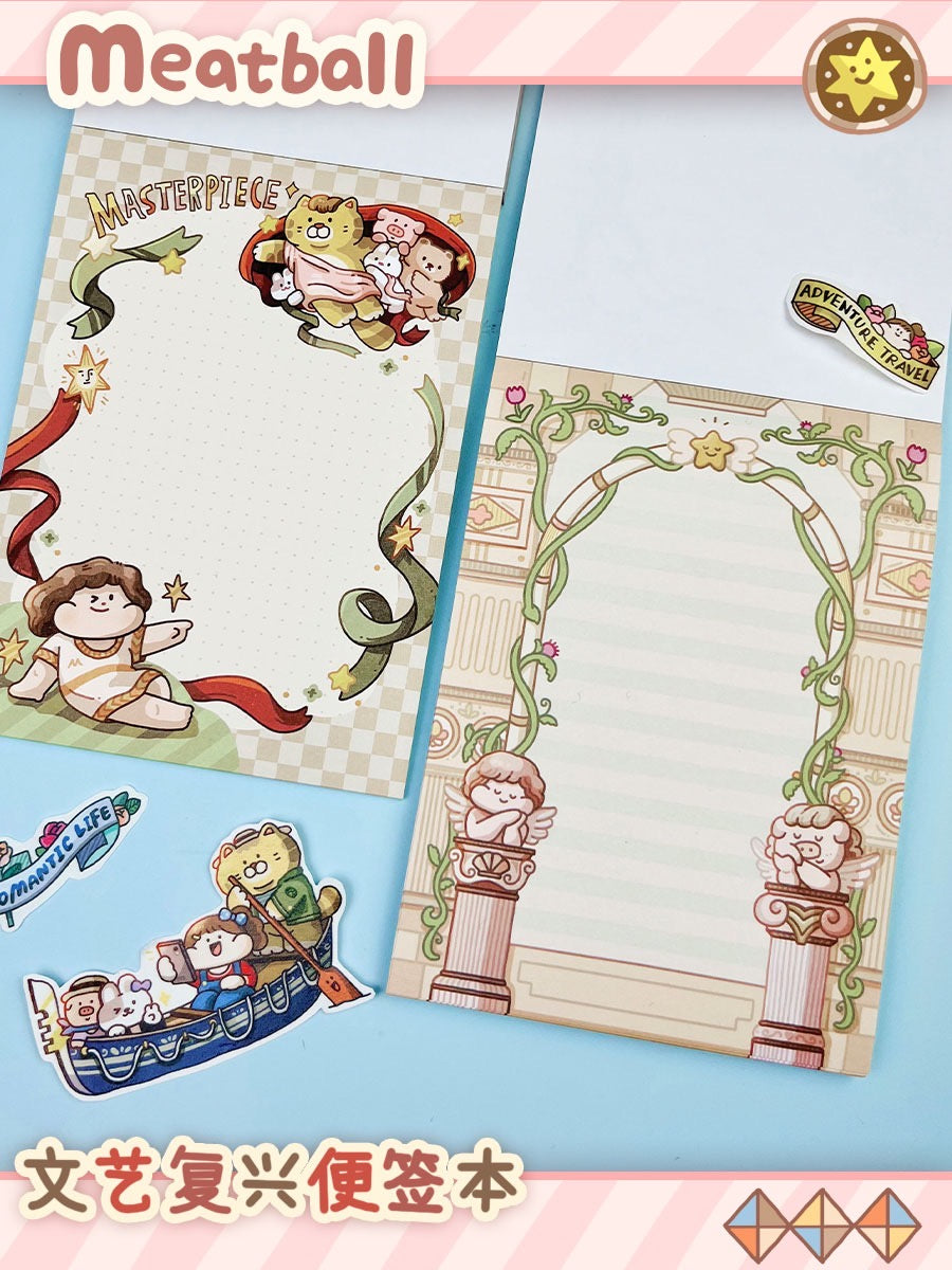 Meatball 「the Renaissance」series memo pack