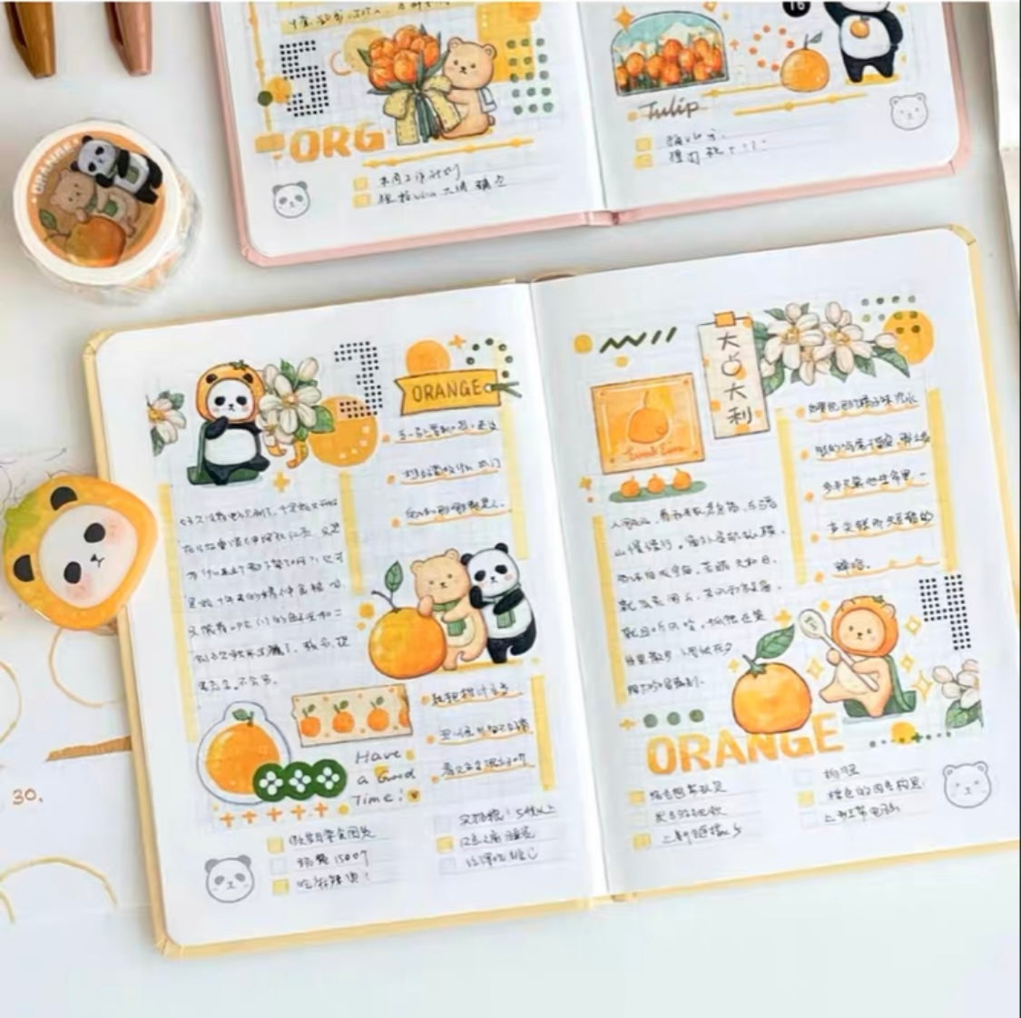Ever&Ein colorful series washitape (green、orange、blue)