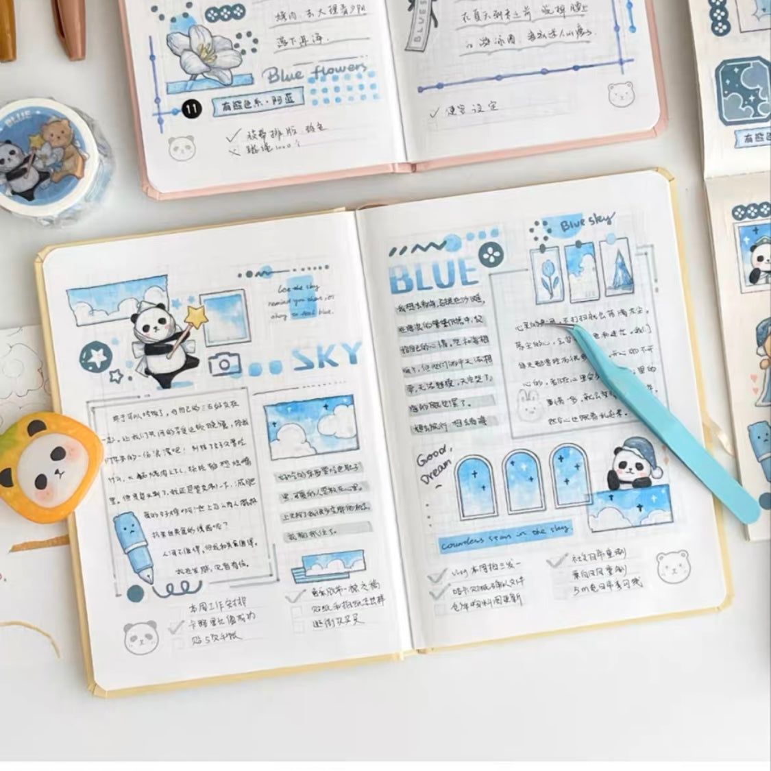 Ever&Ein colorful series washitape (green、orange、blue)