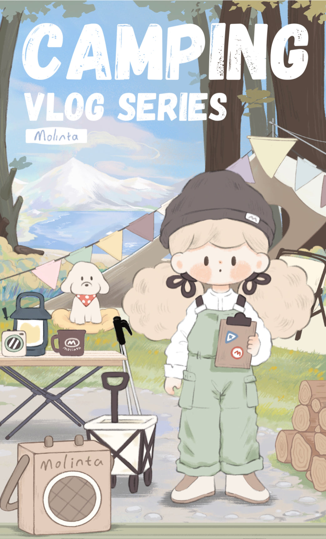 Molinta blind box toys 「Camping Vlog」series 18