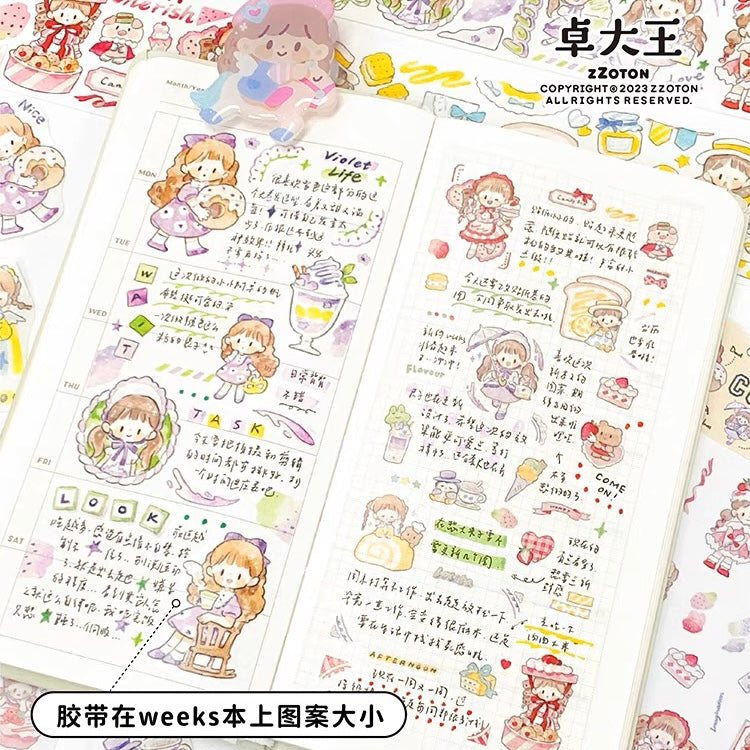 Molinta ootd cute dessert washitape and sticker pack
