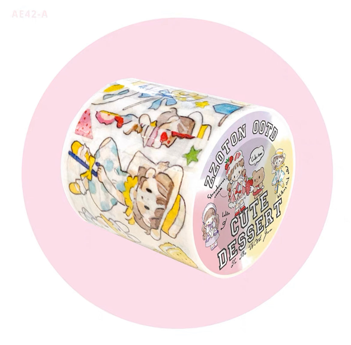 Molinta ootd cute dessert washitape and sticker pack