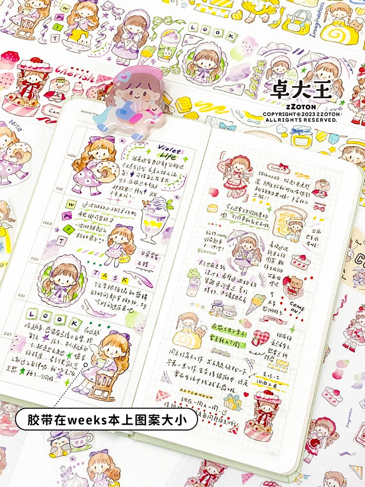 Molinta ootd cute dessert washitape and sticker pack