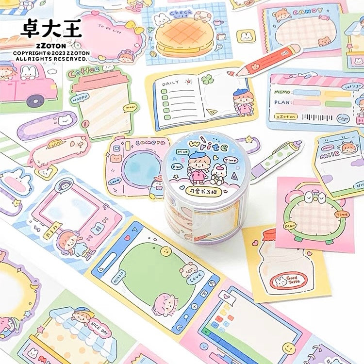Molinta cute memo frame series writing paper tape