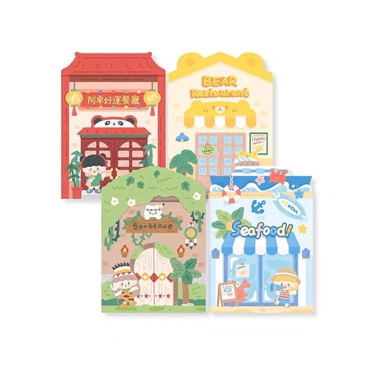 Molinta restaurant delicious food scene sticker set