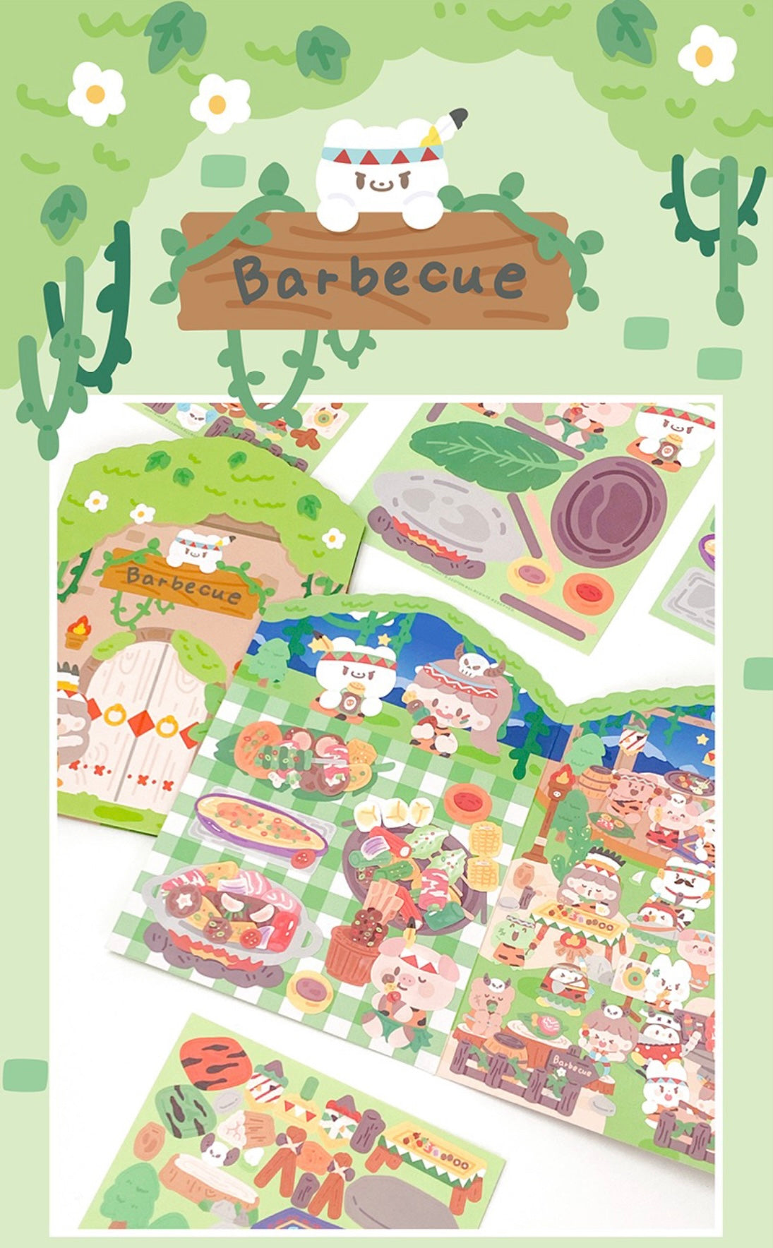 Molinta restaurant delicious food scene sticker set