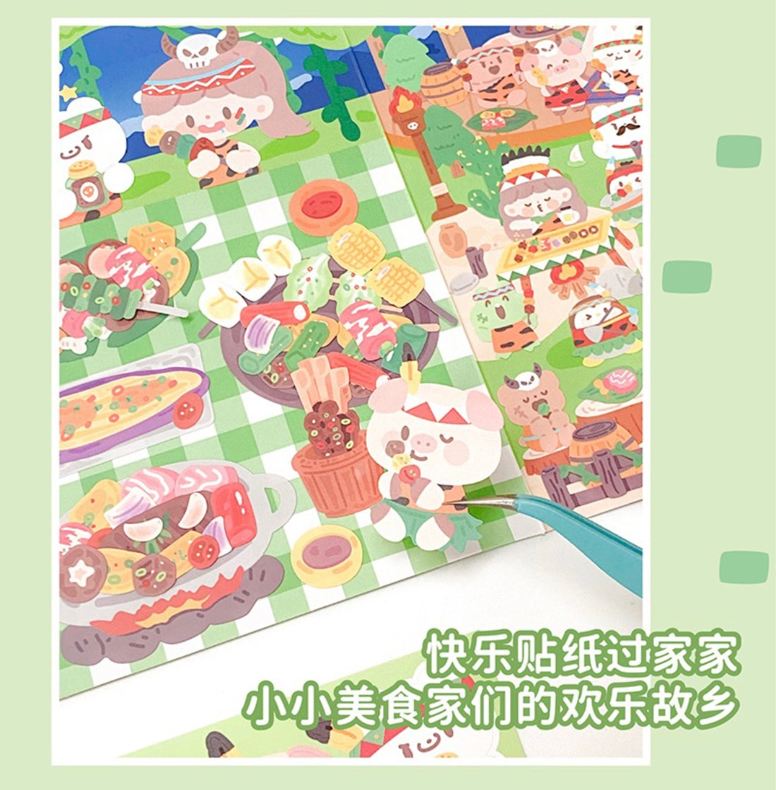 Molinta restaurant delicious food scene sticker set