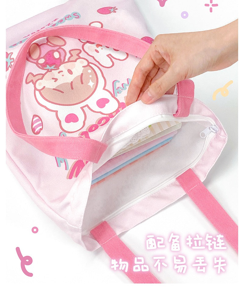Molinta cute andsweet shoulder canvas bag