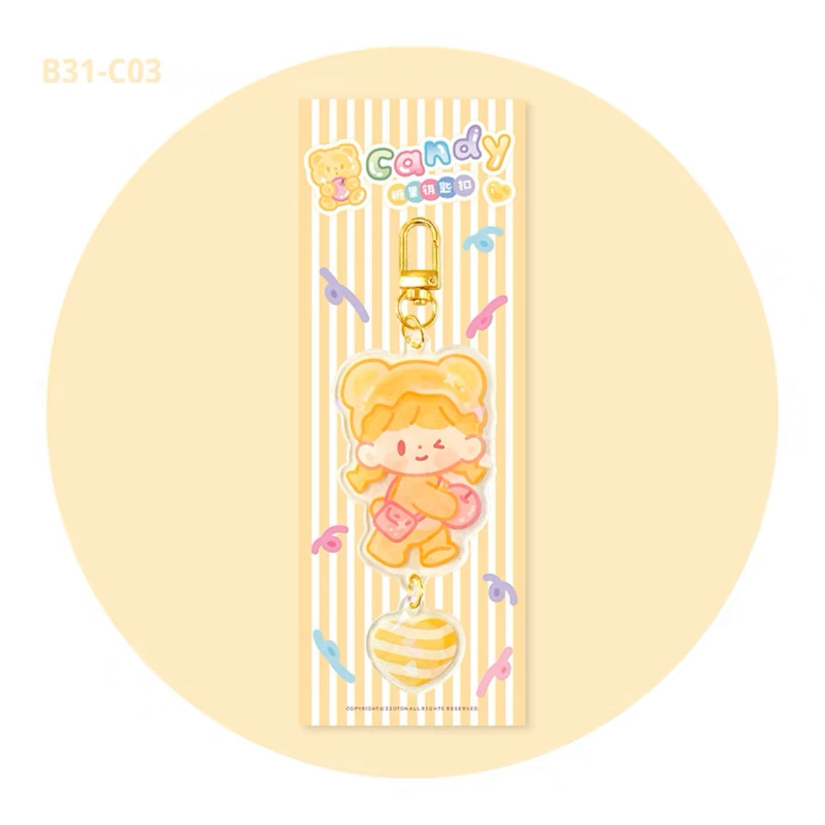 Molinta candy acrylic key chaining