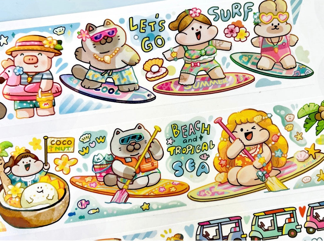 Meatball 「Travel」series 5 Thailand washitape