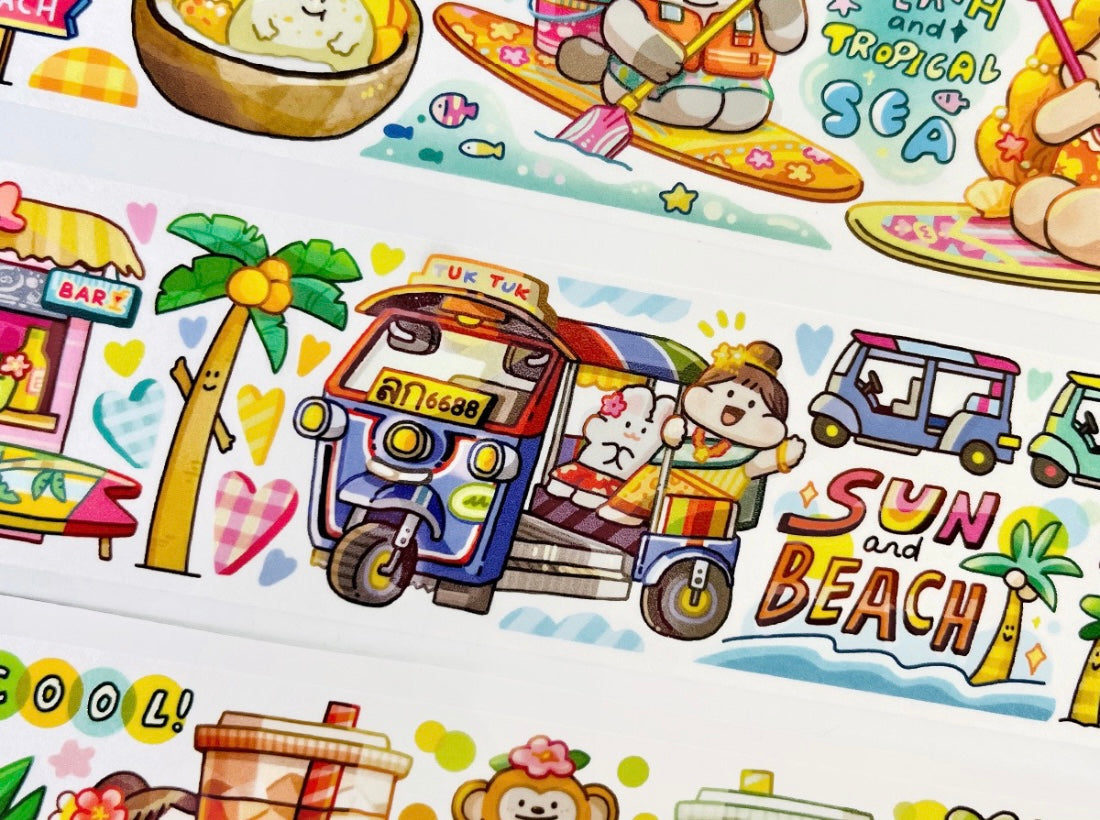 Meatball 「Travel」series 5 Thailand washitape