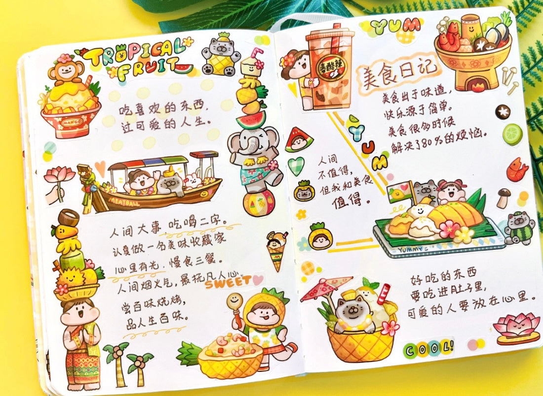Meatball 「Travel」series 5 Thailand washitape