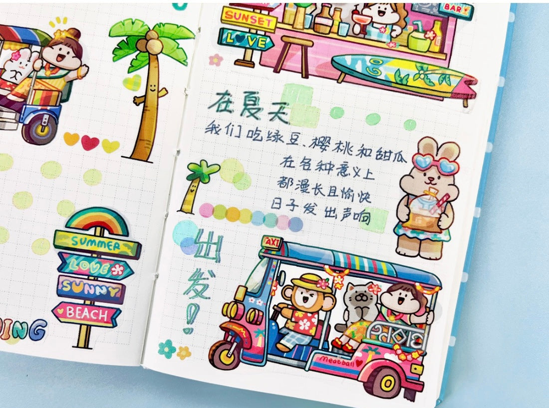 Meatball 「Travel」series 5 Thailand washitape