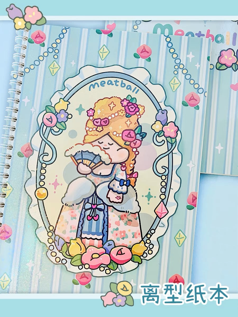 Meatball 「Travel」series 2 France washitape and sticker holder book