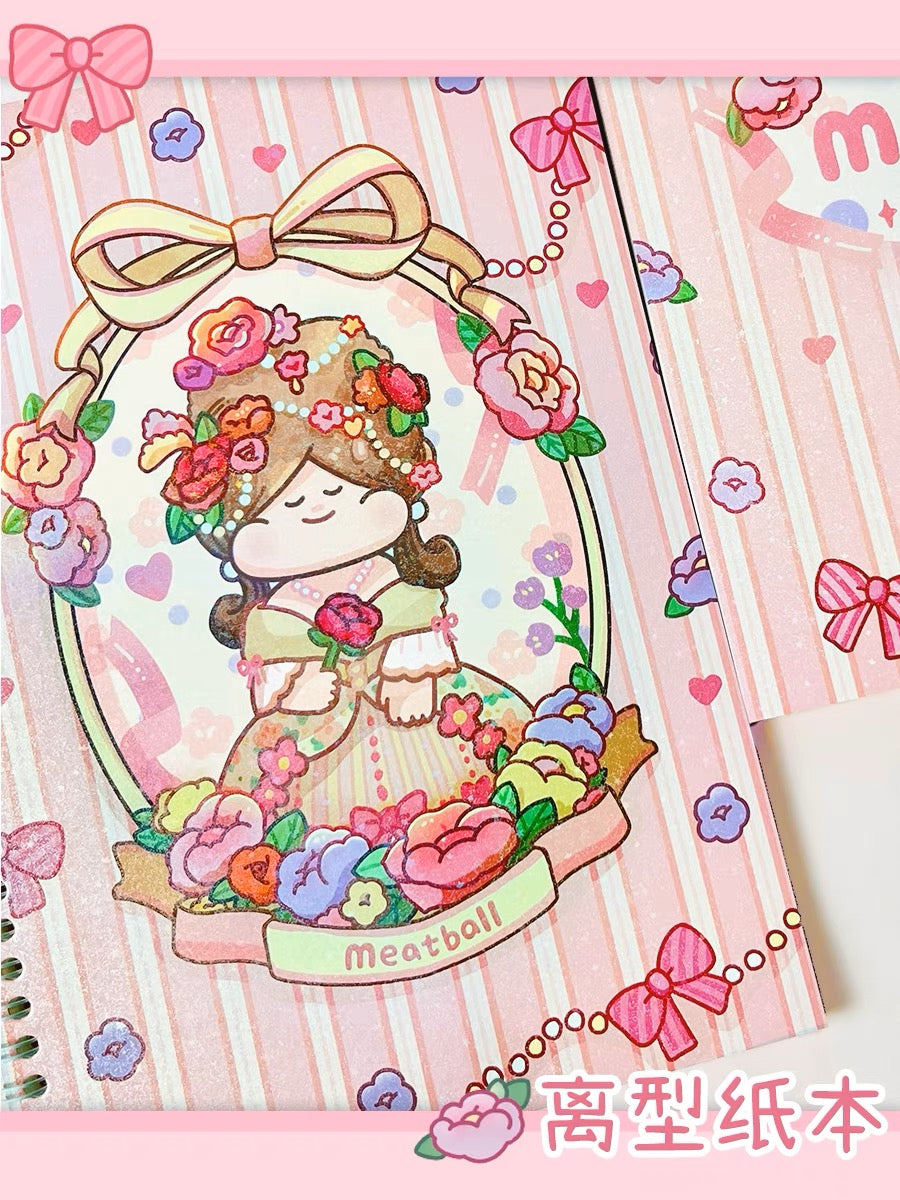 Meatball 「Travel」series 2 France washitape and sticker holder book