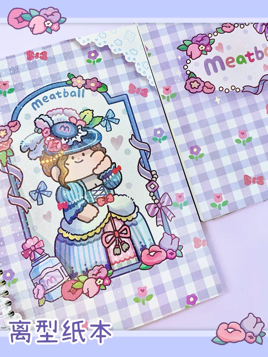 Meatball 「Travel」series 2 France washitape and sticker holder book