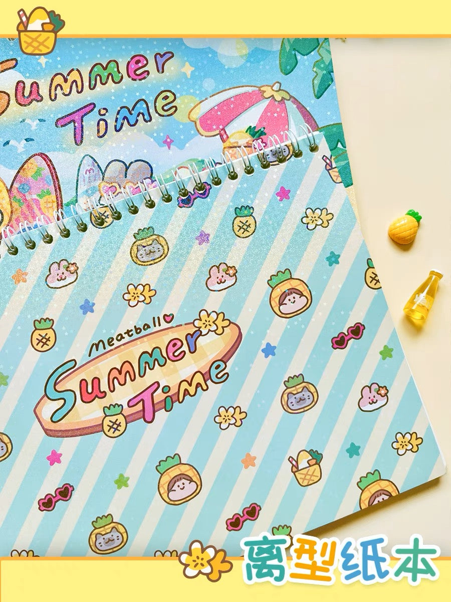 Meatball summer washitape and sticker holder book