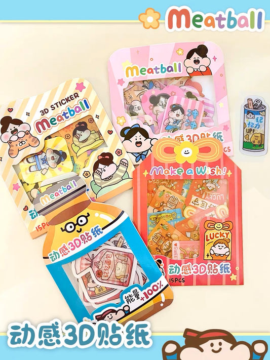 Meatball 3D sticker pack