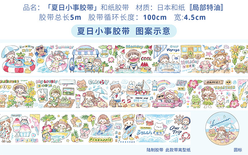 Molinta summer time washitape and sticker pack