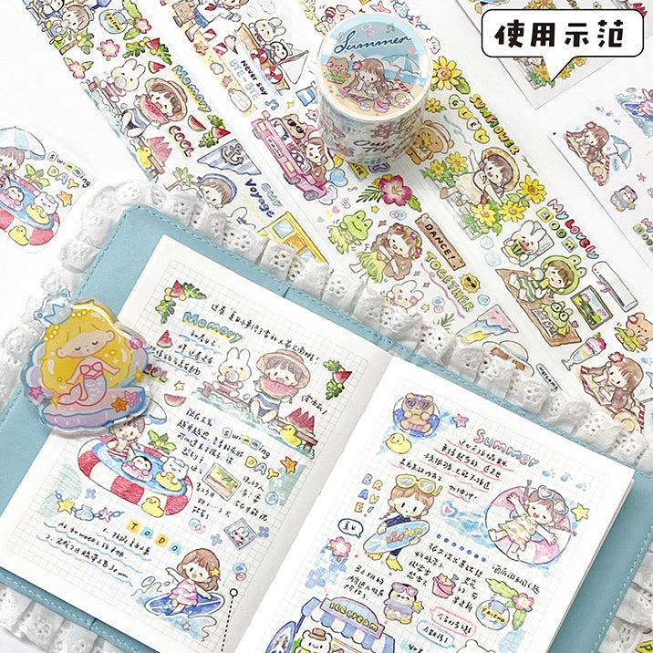 Molinta summer time washitape and sticker pack