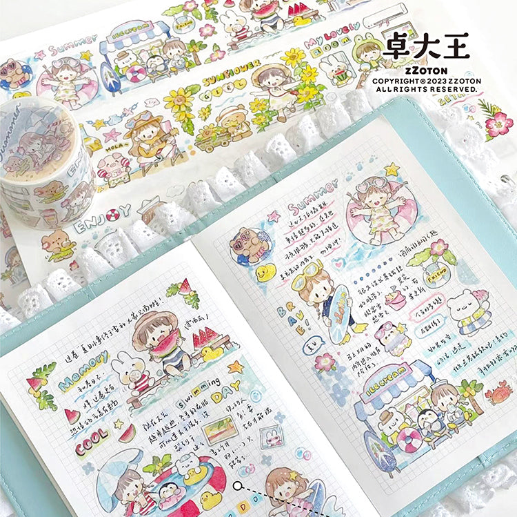 Molinta summer time washitape and sticker pack
