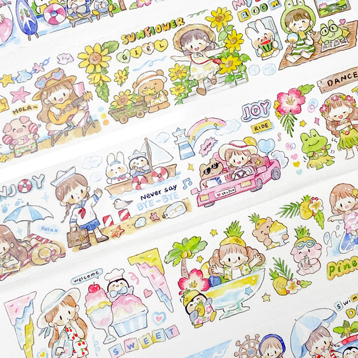 Molinta summer time washitape and sticker pack