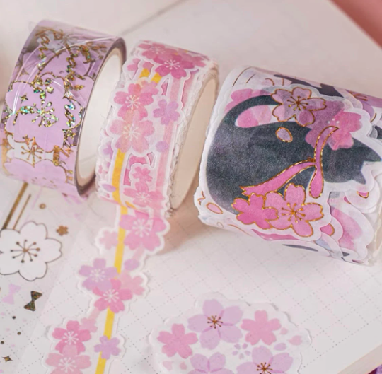 Sakura Dream sakura & cat washitape box