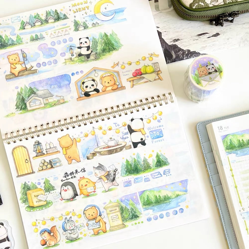 Ever&Ein Forest & Camping washitape and sticker pack