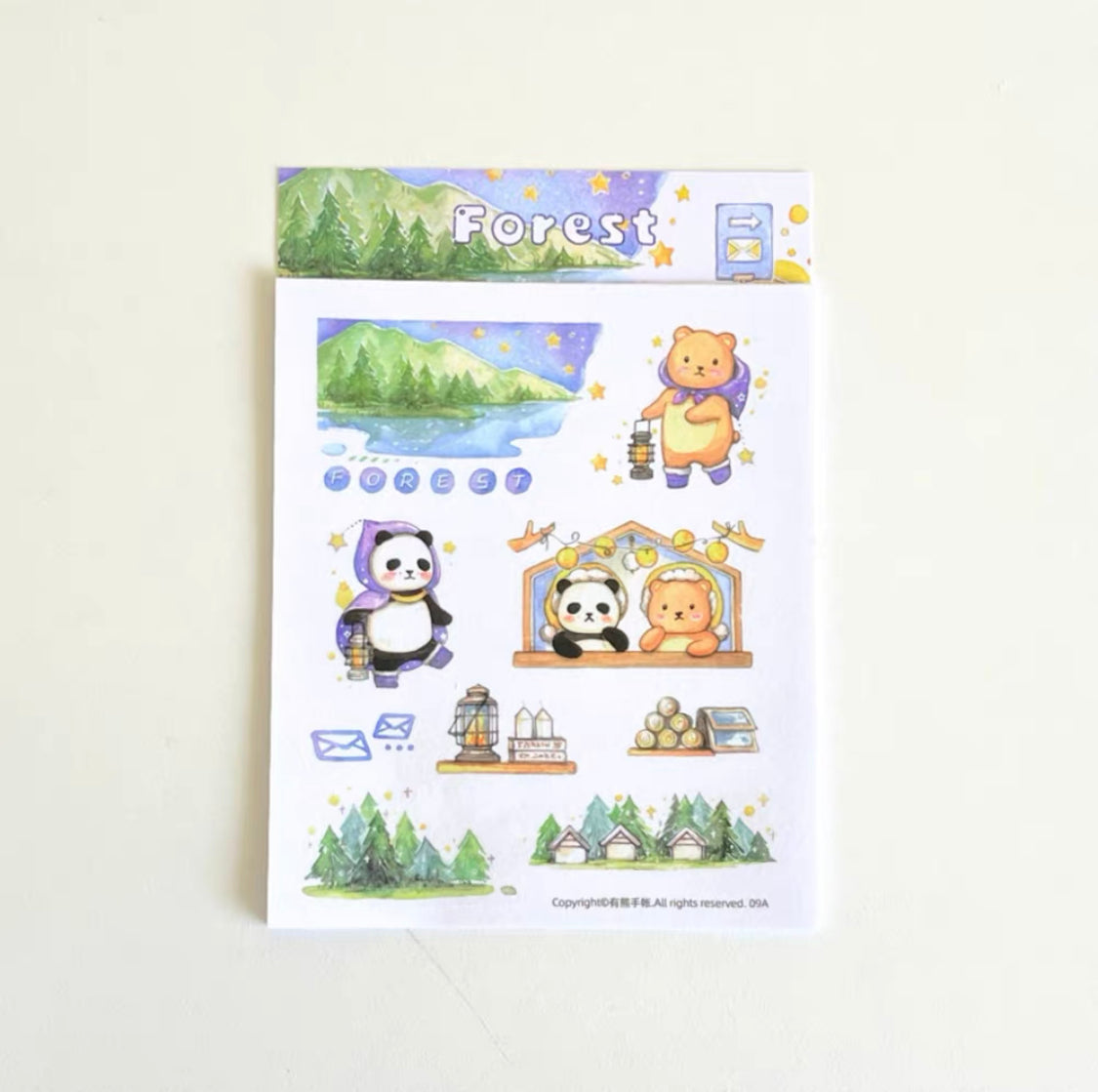 Ever&Ein Forest & Camping washitape and sticker pack