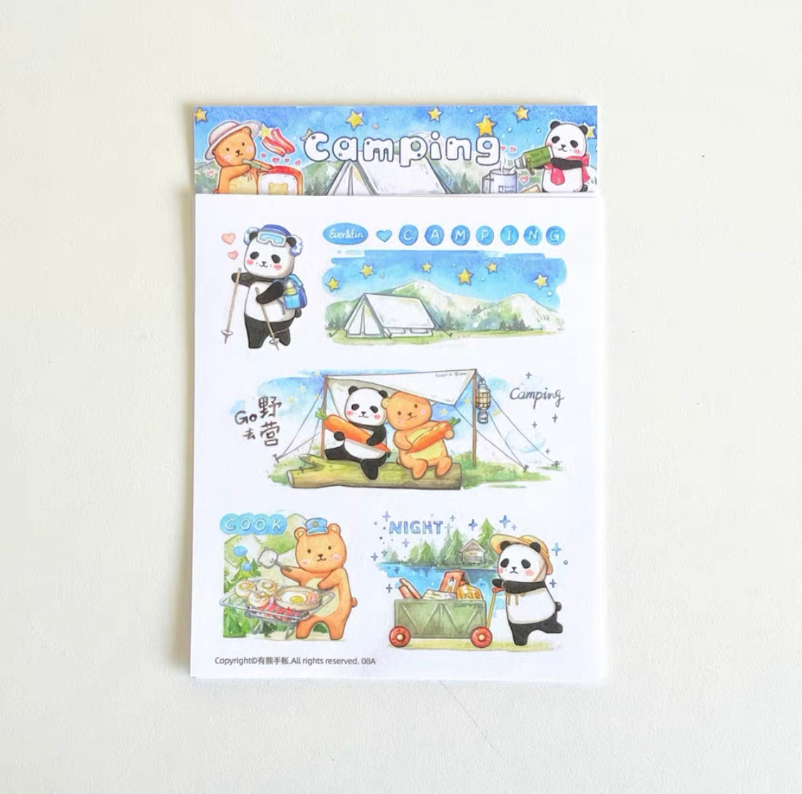 Ever&Ein Forest & Camping washitape and sticker pack